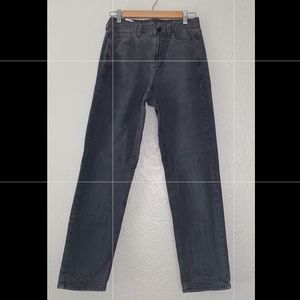 Gray Wash Corduroy Mom Jeans